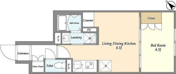 ウェルスクエア駒込の物件間取画像